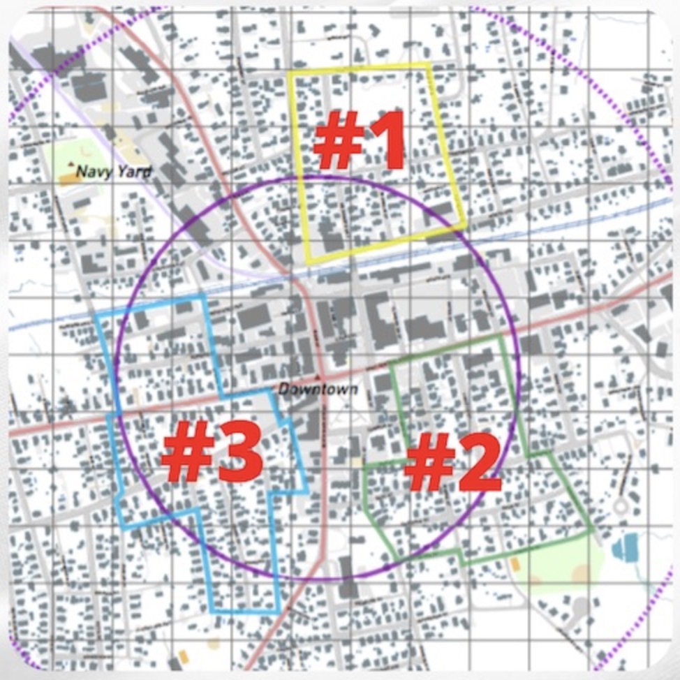 Natick Zone Map
